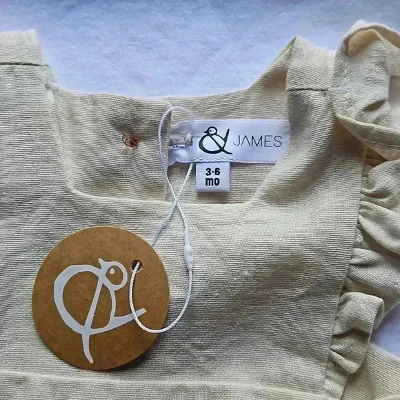 Girls Linen Dress - Picture 4 of 5